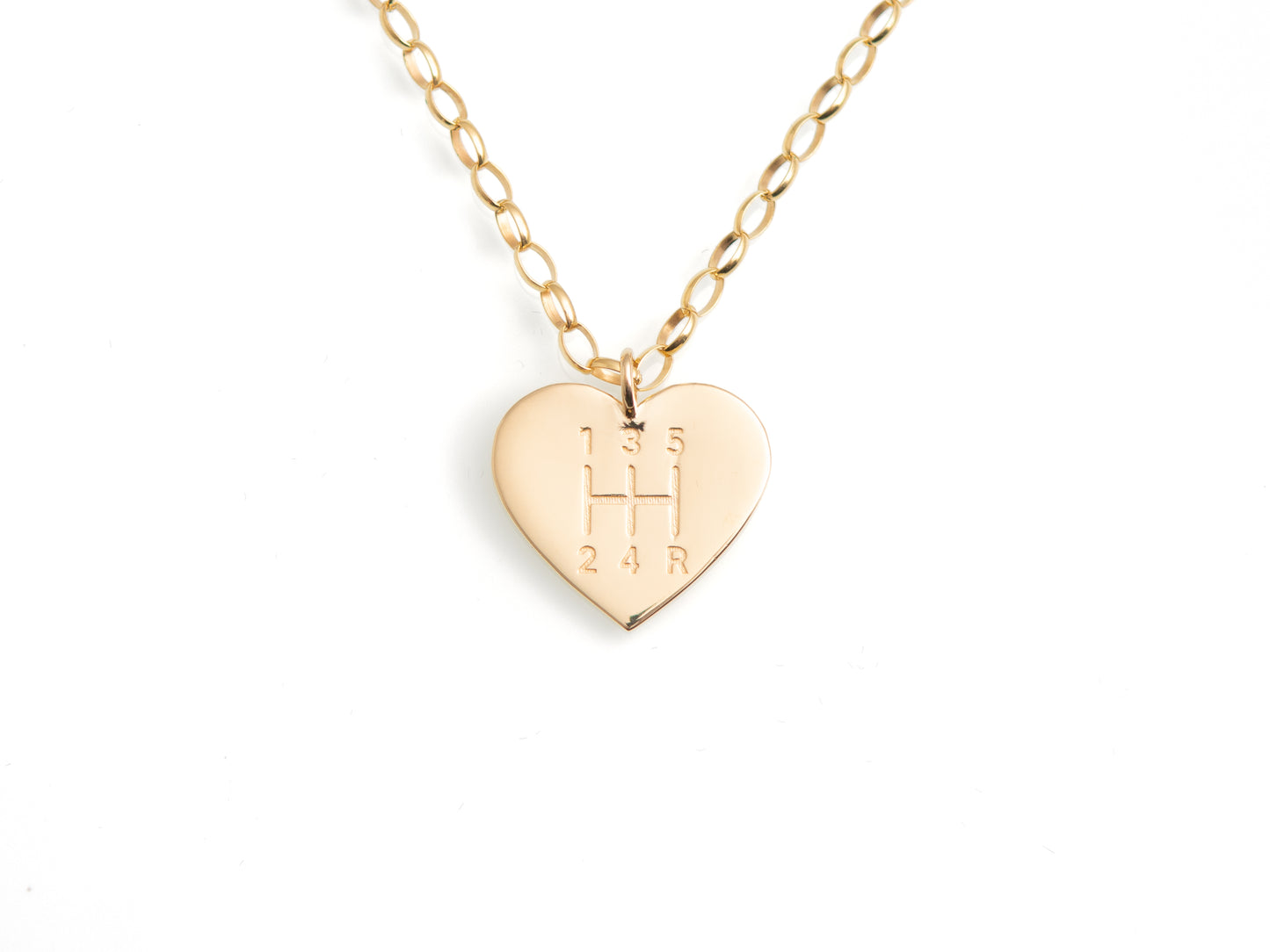 Gear Head Heart Necklace