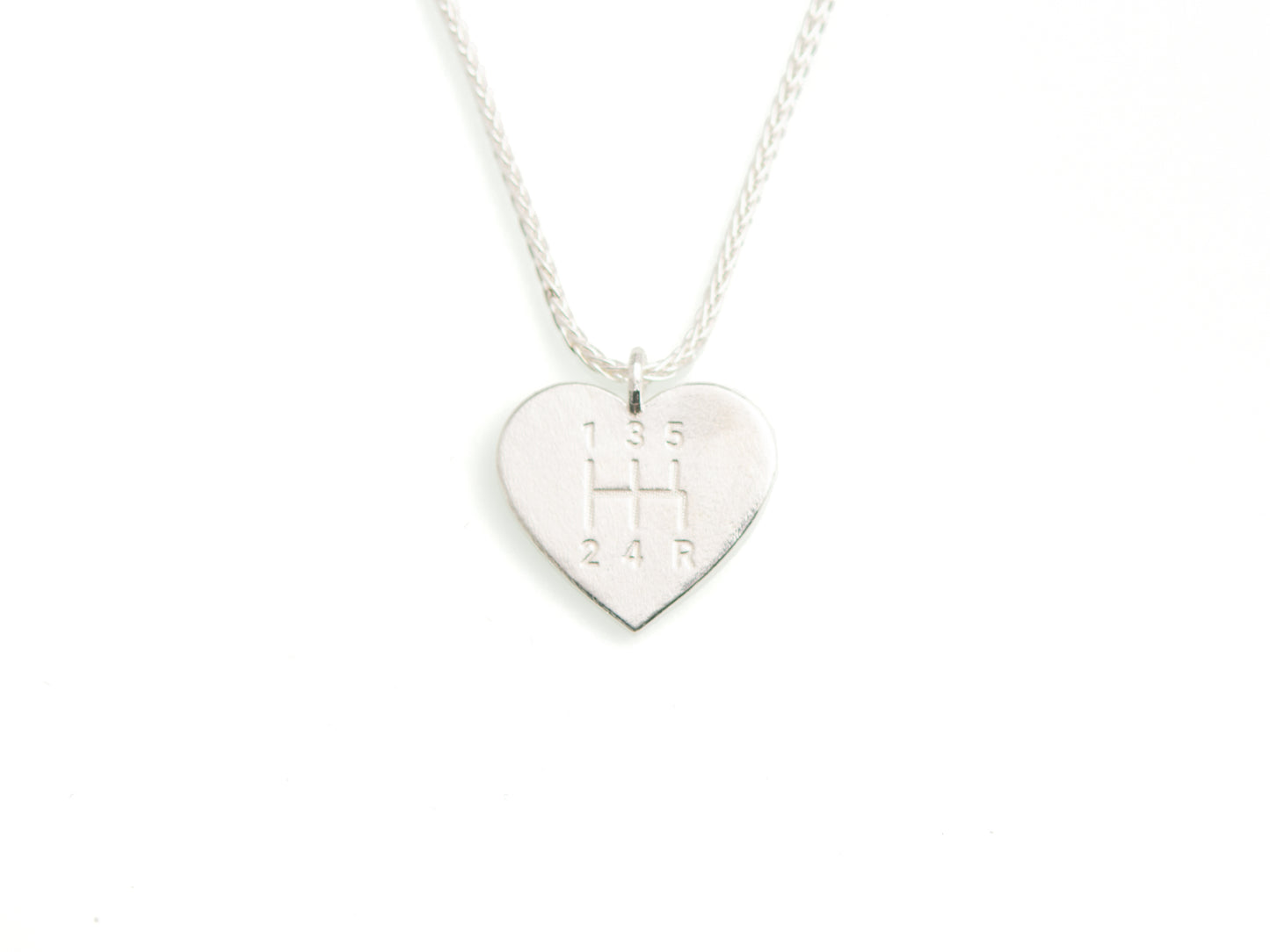 Gear Head Heart Necklace